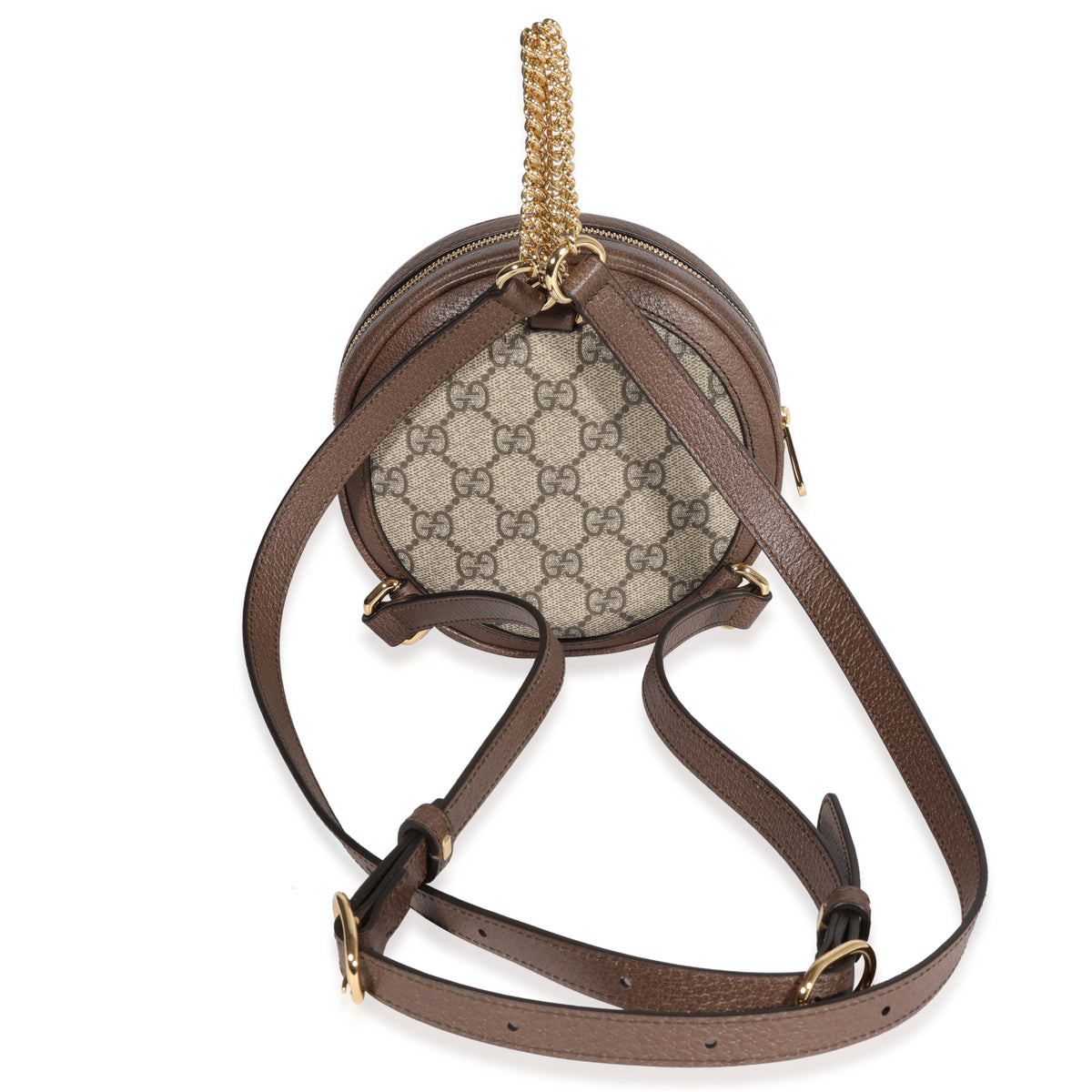 Gucci GG Supreme & Web Mini Ophidia Round Backpack