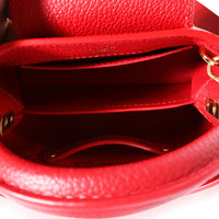 Louis Vuitton Scarlet Taurillon Capucines Mini