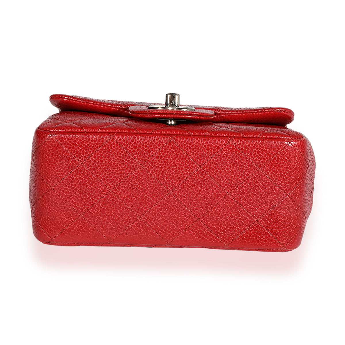 Chanel Red Quilted Caviar Mini Square Classic Flap Bag, myGemma, DE