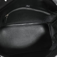 Hermès Écru Toile & Black Swift Birkin 35 PHW