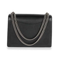 Black Grained Leather Medium Dionysus Shoulder Bag