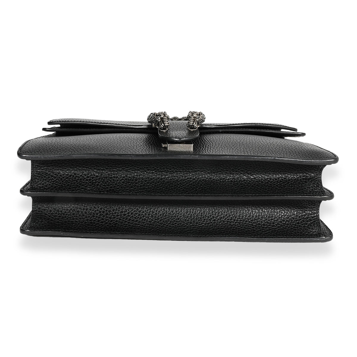 Gucci Dionysus Shoulder Bag in Black Grained Leather