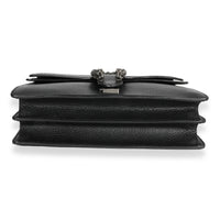 Black Grained Leather Medium Dionysus Shoulder Bag