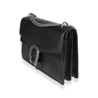 Black Grained Leather Medium Dionysus Shoulder Bag