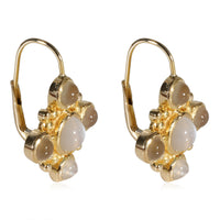 Moonstone Earrings in 18k Yellow Gold