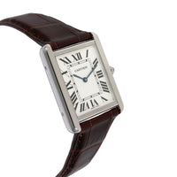 Cartier Tank Solo W1018355 Unisex Watch in  Stainless Steel