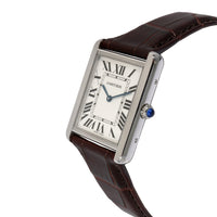 Cartier Tank Solo W1018355 Unisex Watch in  Stainless Steel