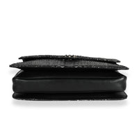 Chanel Black & Gray Python Pondicherry Flap Bag