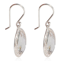 Ippolita Rock Candy Quartz Diamond Earrings in 925 Sterling Silver 0.4 CTW