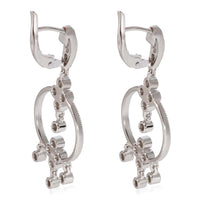 Diamond Chandelier Earrings in 18k White Gold 0.5 CTW