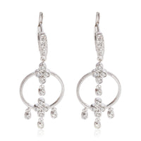 Diamond Chandelier Earrings in 18k White Gold 0.5 CTW