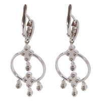 Diamond Chandelier Earrings in 18k White Gold 0.5 CTW