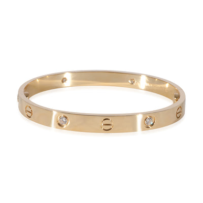 Cartier Love Diamond Bracelet in 18K Yellow Gold 0.42 CTW