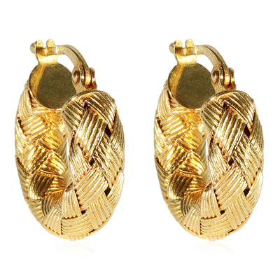 Roberto Coin Woven Earrings in 18k Yellow Gold