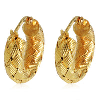 Roberto Coin Woven Earrings in 18k Yellow Gold