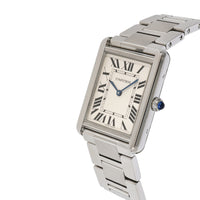 Cartier Tank Solo W5200014 Unisex Watch in  Stainless Steel