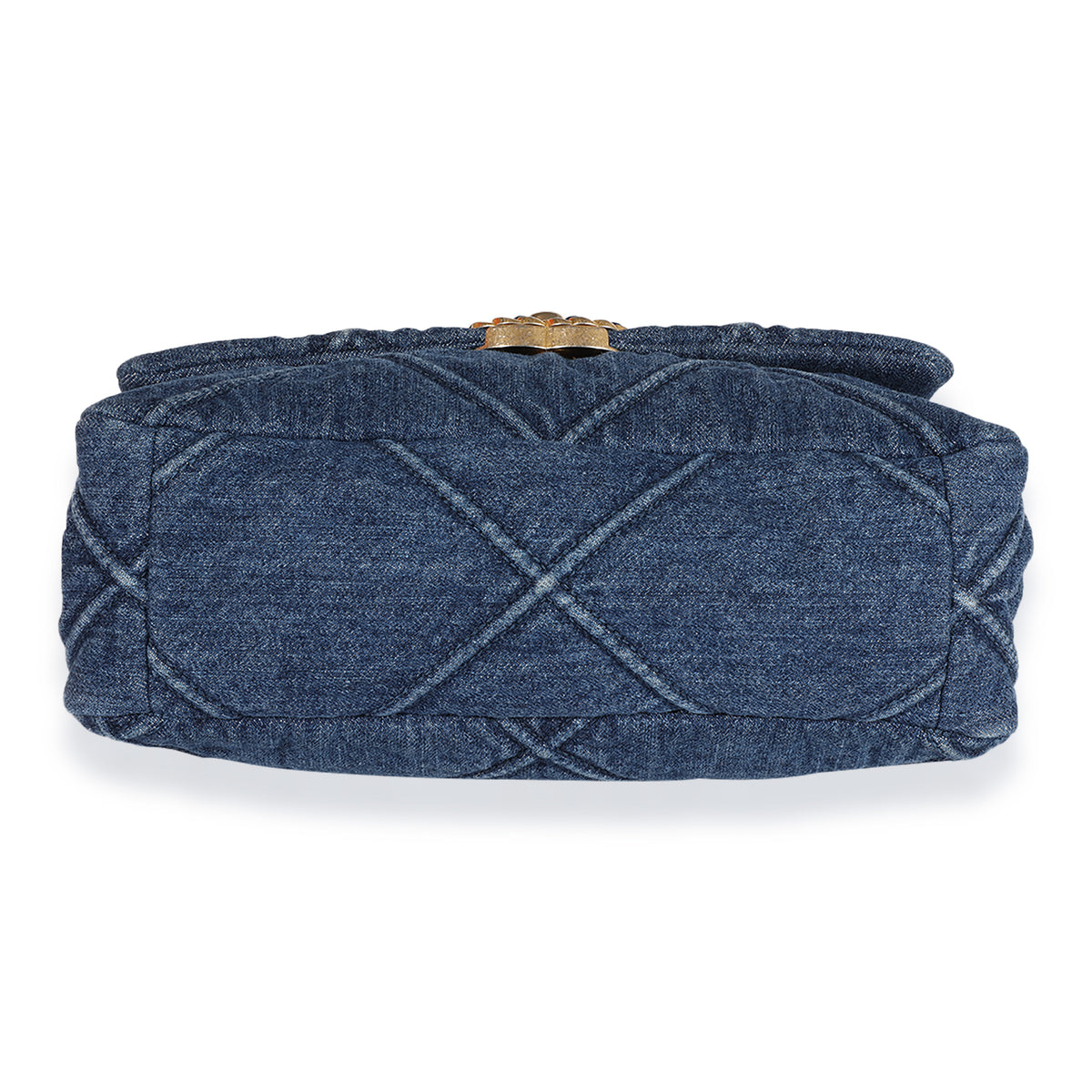 Chanel Blue Denim Quilted Medium Chanel 19 Bag