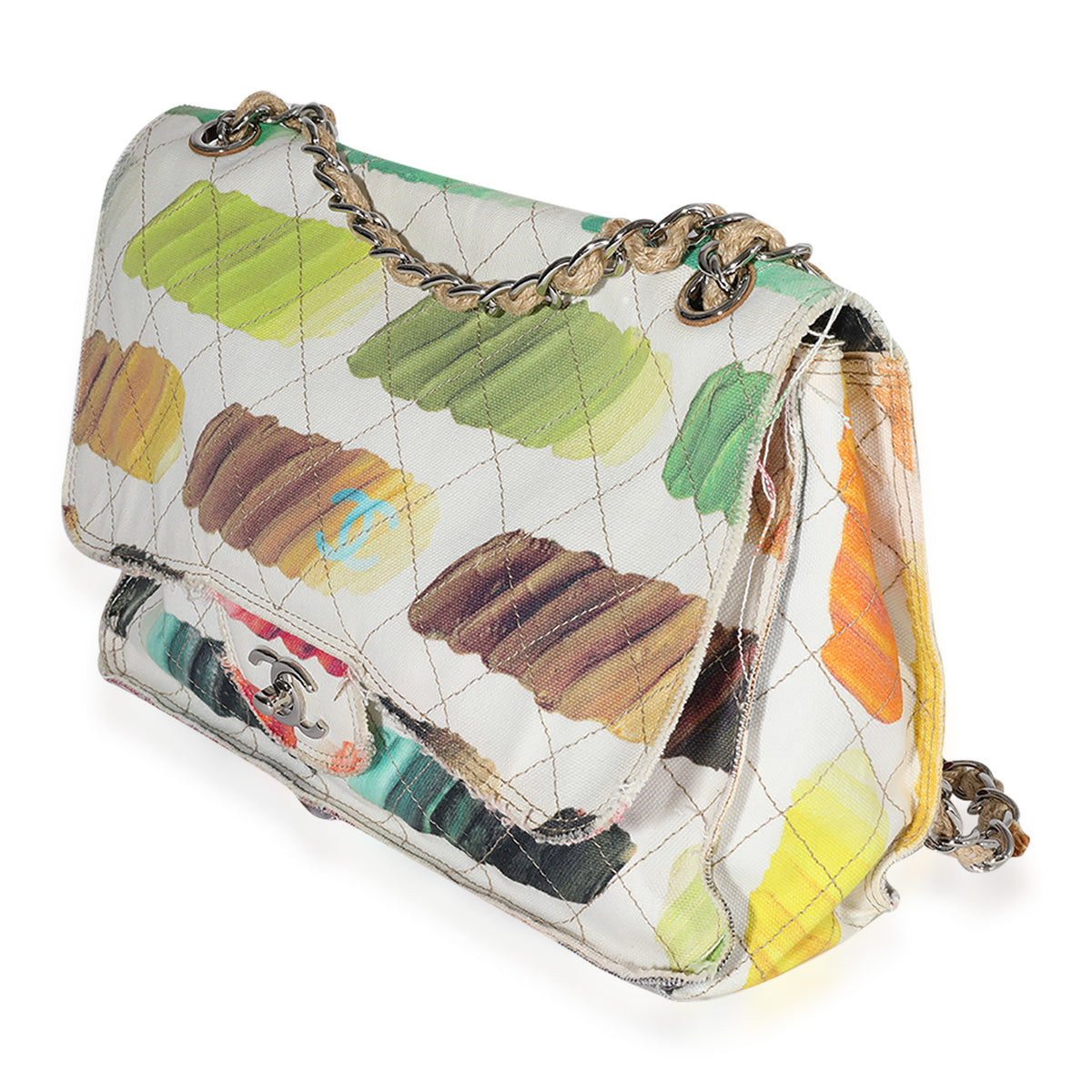 Chanel Multicolor Colorama Frayed Canvas Jumbo Single Flap Bag, myGemma, QA