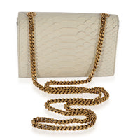 Off-White Python-Embossed Small Kate Tassel Bag