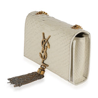 Off-White Python-Embossed Small Kate Tassel Bag