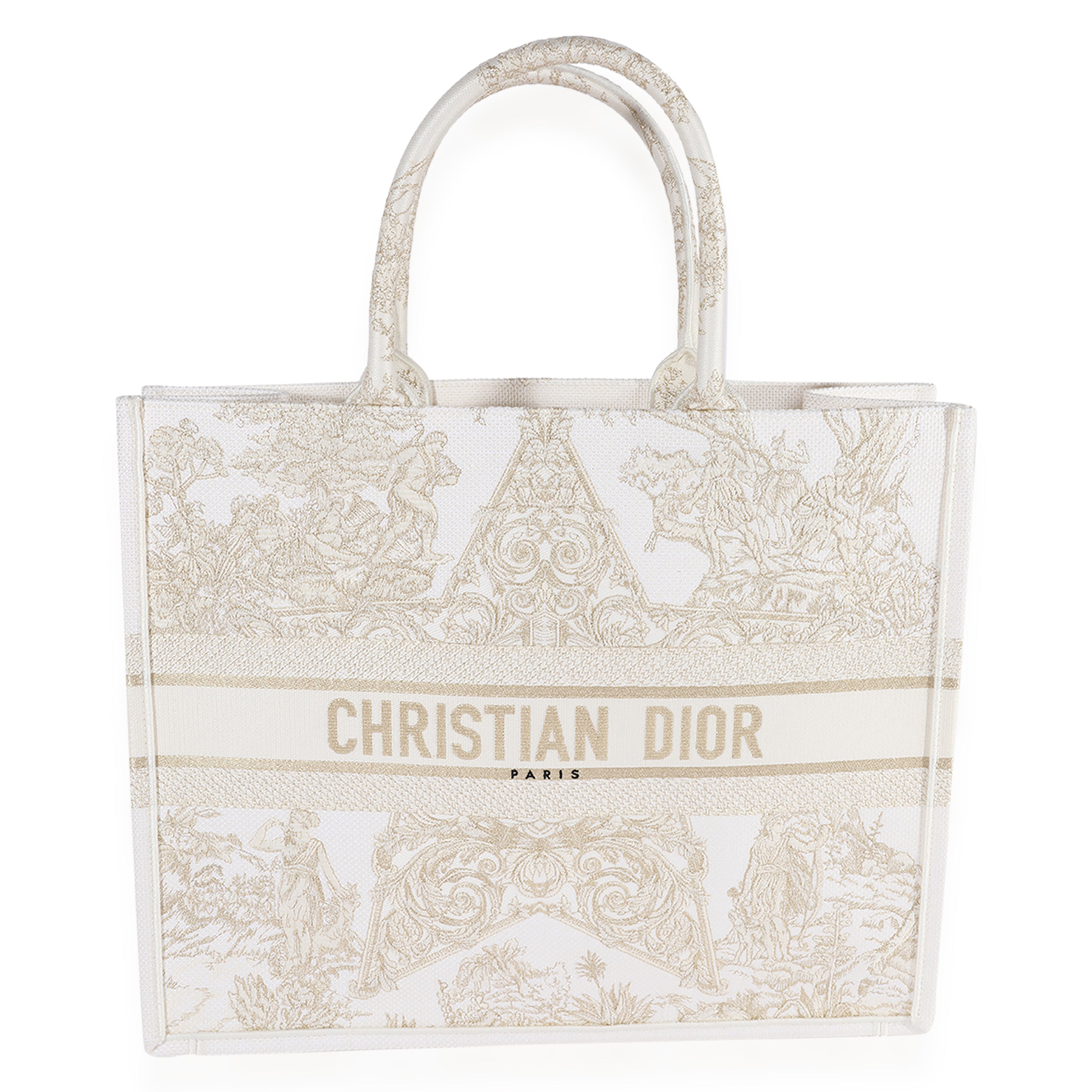 Dior Large Indian Animals Embroidery Book Tote