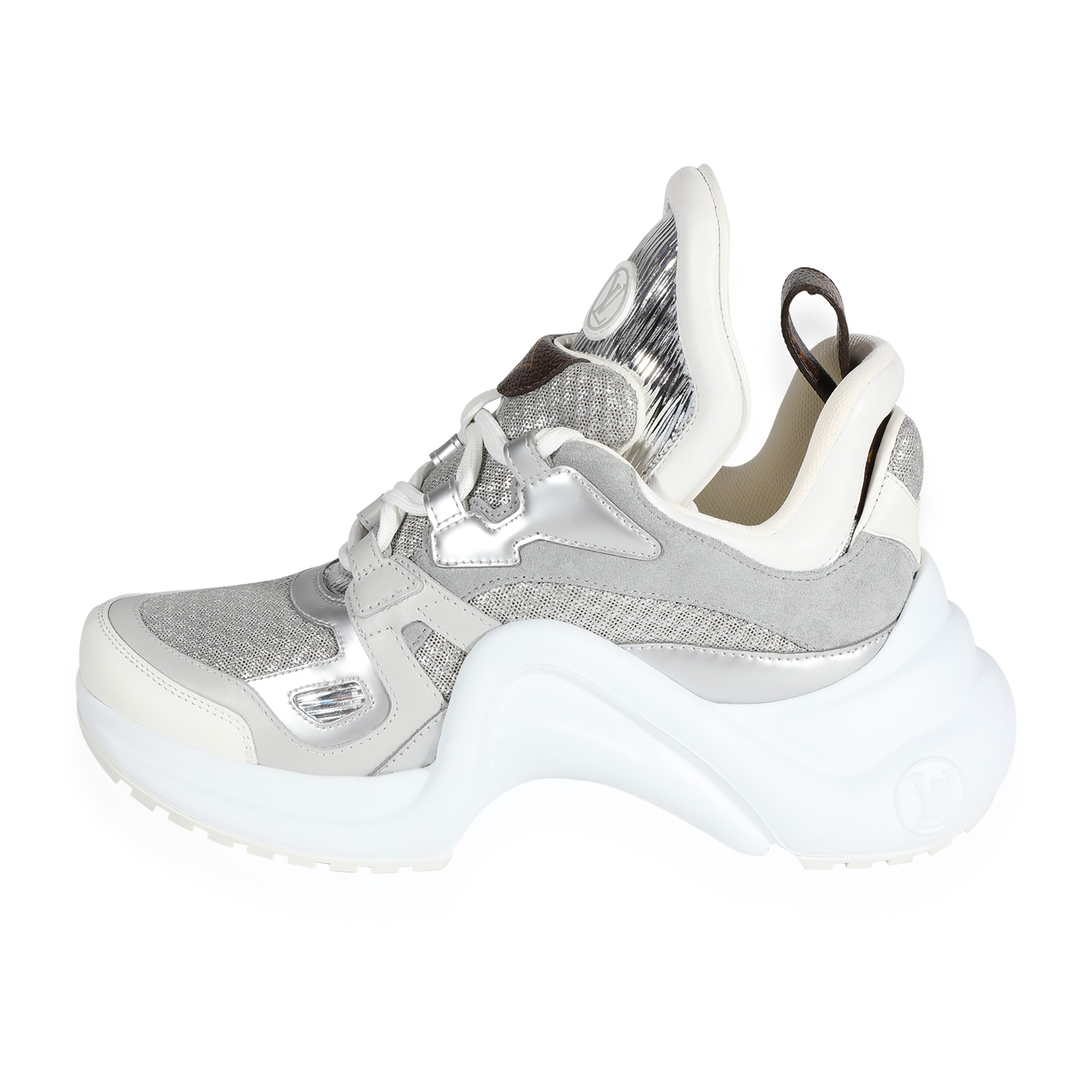 LOUIS VUITTON Arc Light Sneakers White Size 36 Women From Japan