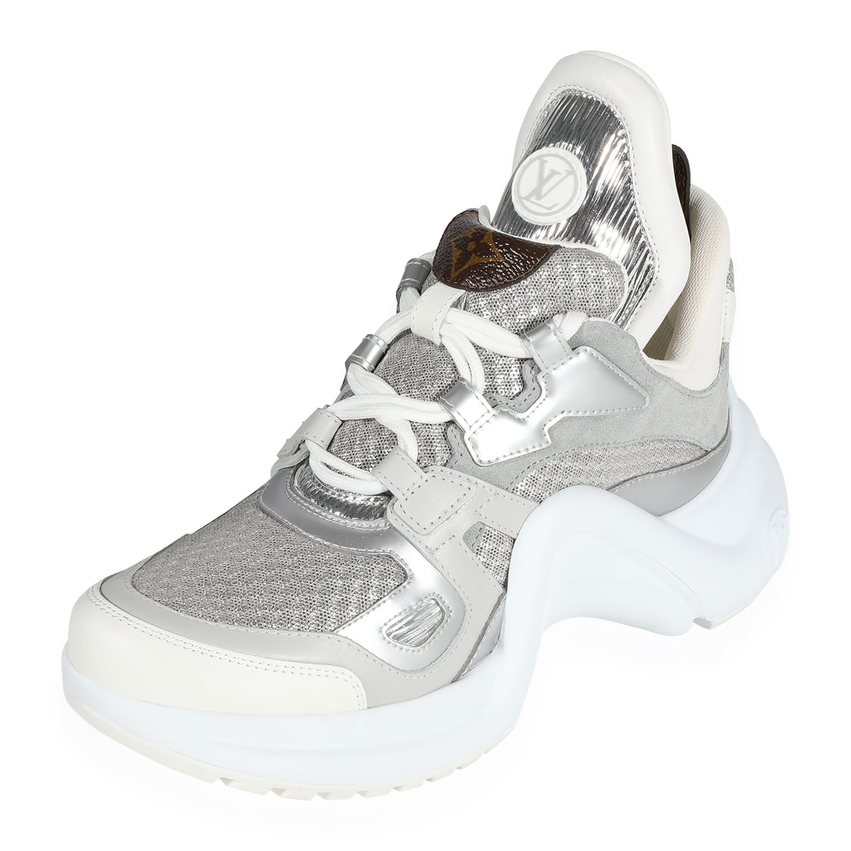 Louis Vuitton - Authenticated Archlight Trainer - Glitter White for Women, Very Good Condition