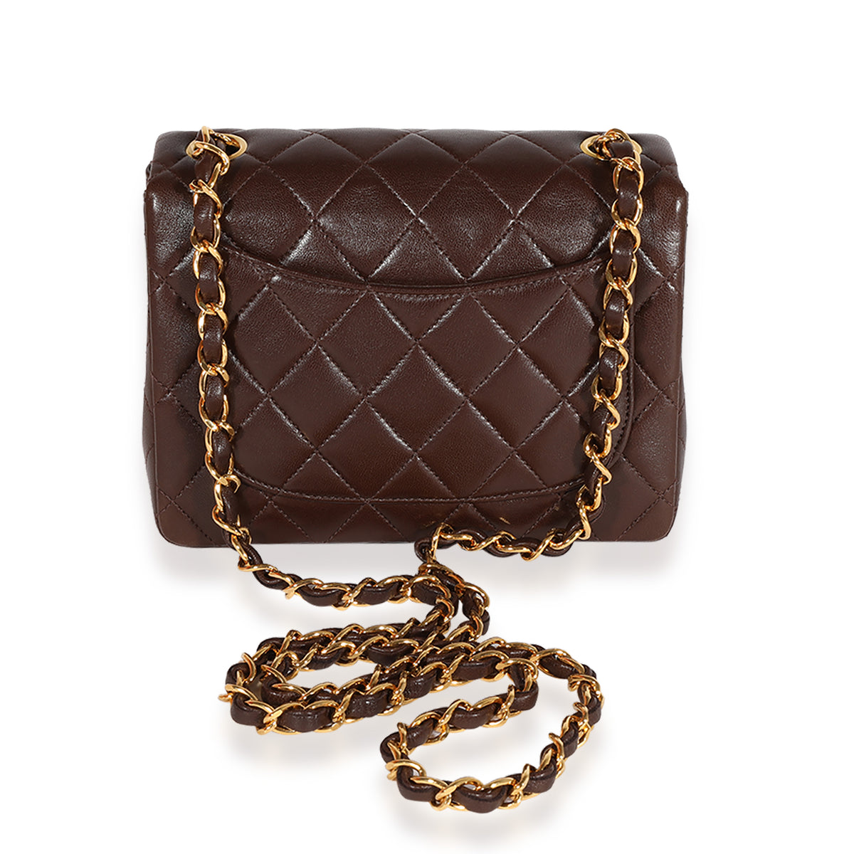Chanel Purple Quilted Lambskin Mini Square Classic Flap Bag, myGemma