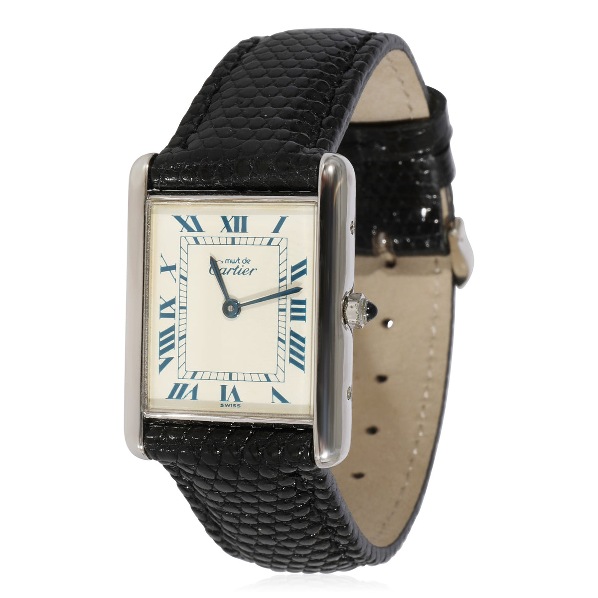 Cartier Tank 661006 Womens Watch in Sterling Silver