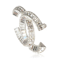 Chanel CC Baguette Crystal Brooch