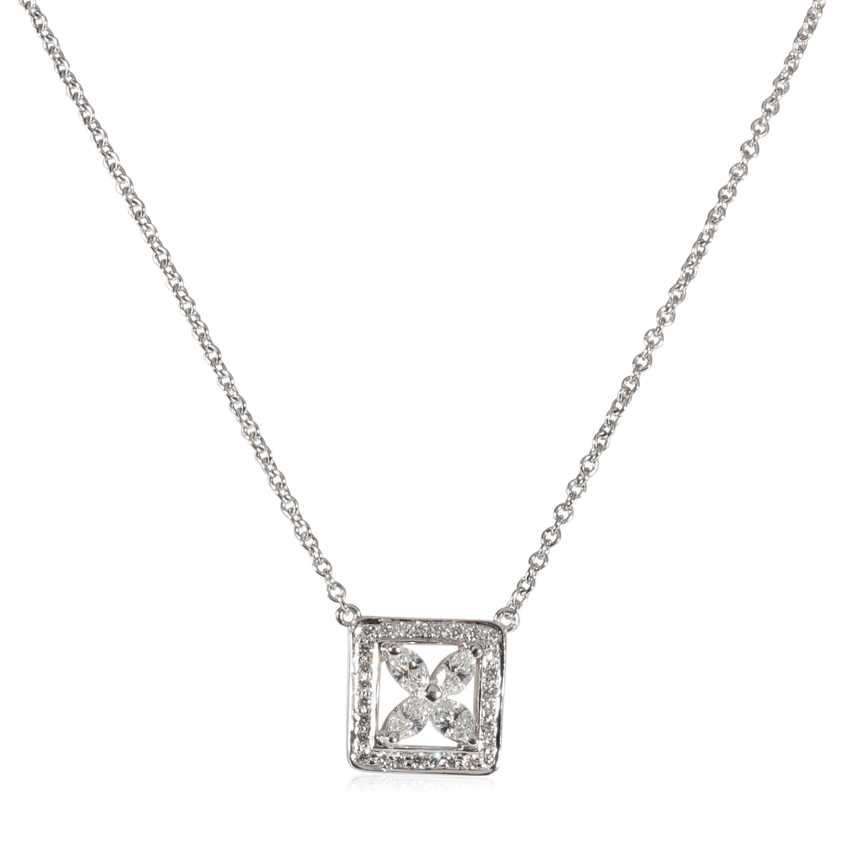 Tiffany & Co. Victoria Diamond Pendant in Platinum 0.4 CTW