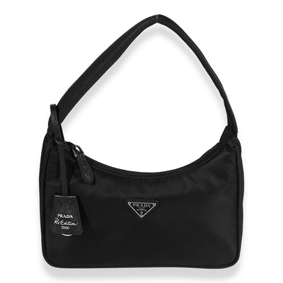 Prada Black Nylon Re-Edition 2000 Mini Bag