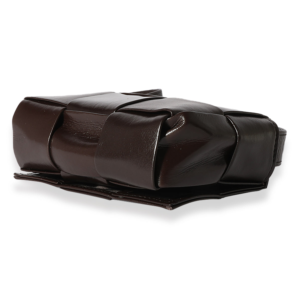 BOTTEGA VENETA Intrecciato glossed-leather wallet, Sale up to 70% off