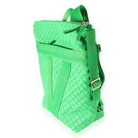 Bottega Veneta Parakeet Rubber Intrecciato Buffer Backpack