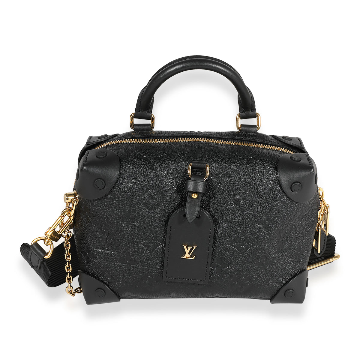 The new LOUIS VUITTON petite MALLE SOUPLE bag in black and pink 