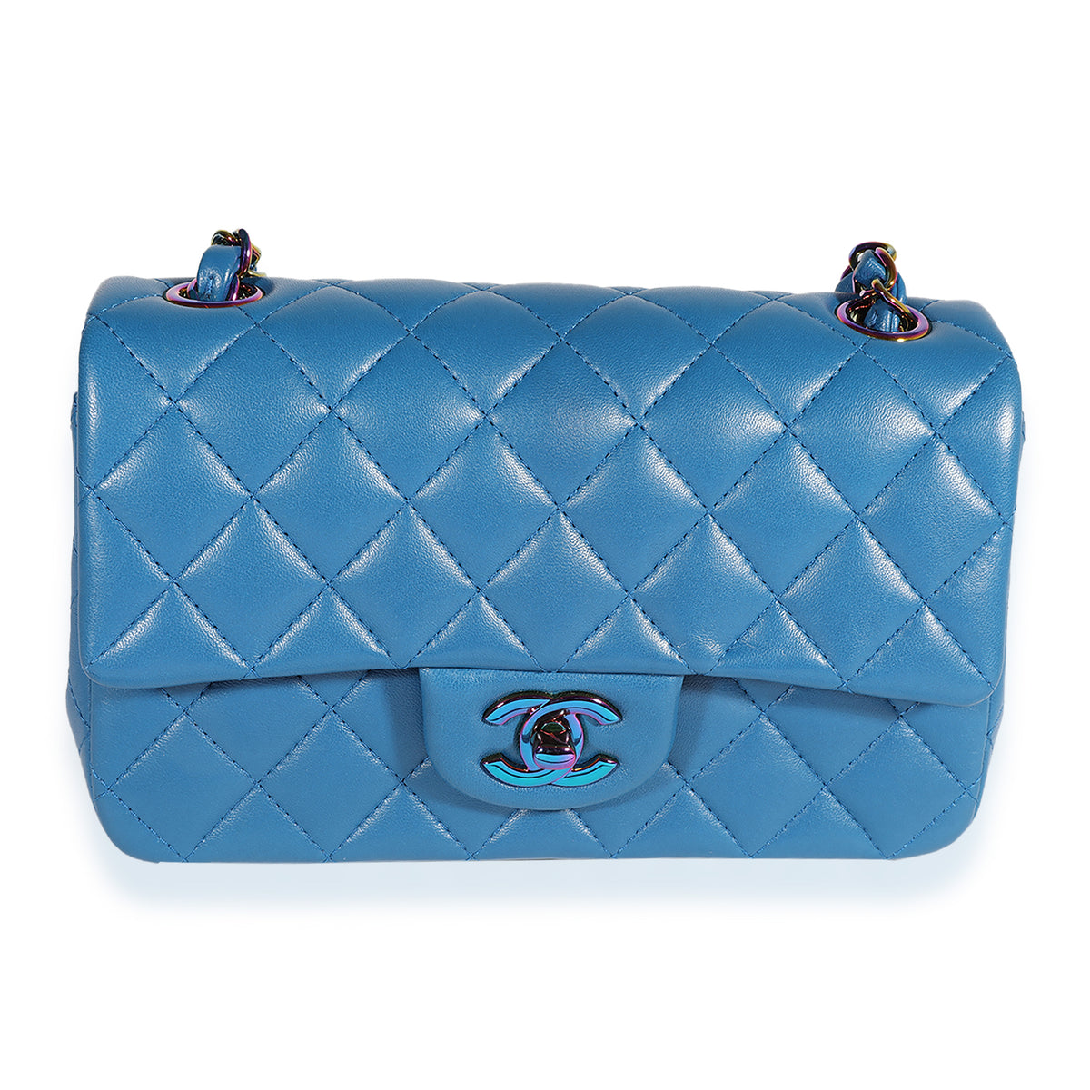 CHANEL Mini Matelasse Flap Bag Crossbody Pink AS2431 Top Handle