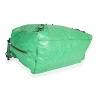 Balenciaga Vert Poker Lambskin Classic Polly Boston Bag