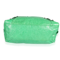 Balenciaga Vert Poker Lambskin Classic Polly Boston Bag