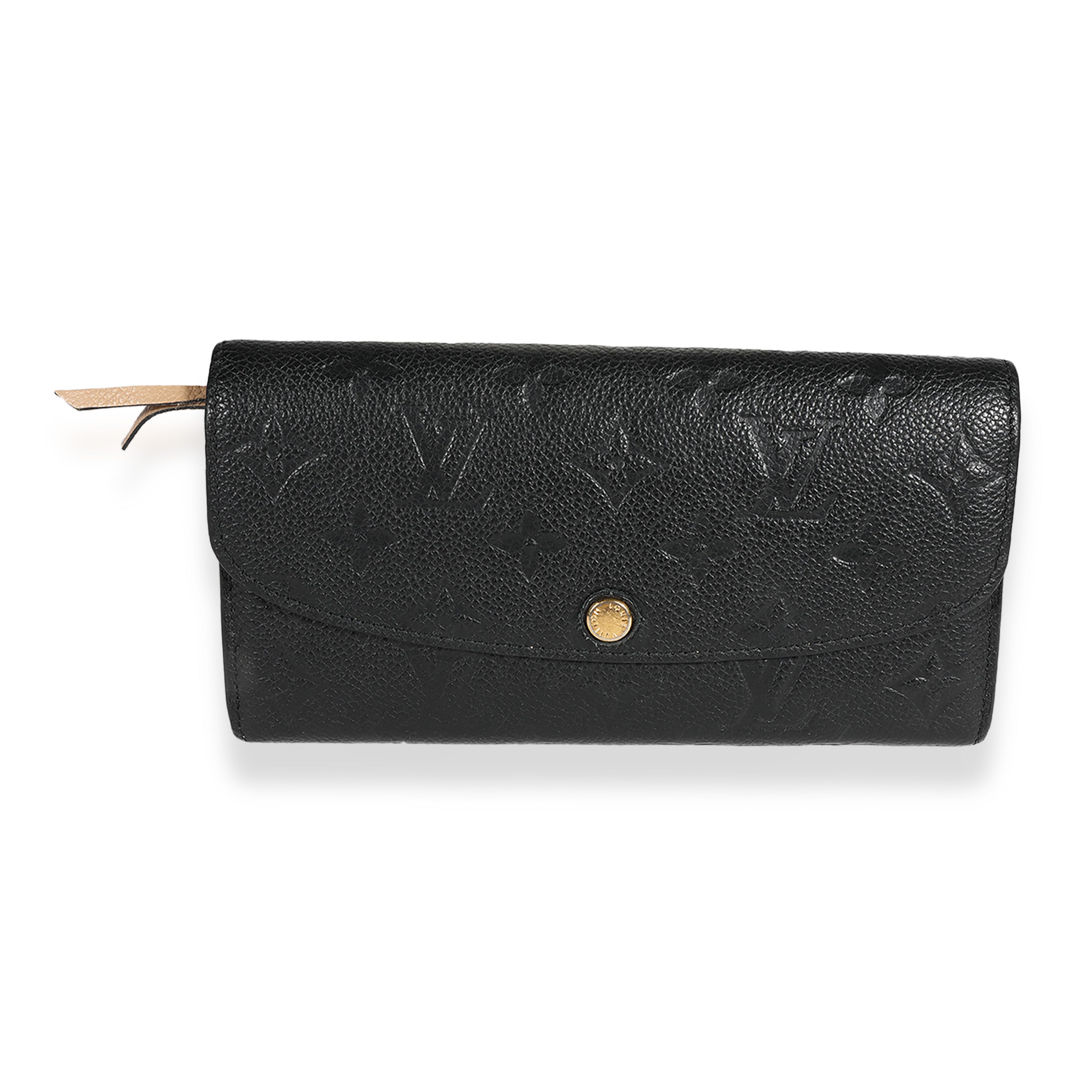 Emilie leather wallet Louis Vuitton Black in Leather - 35287564