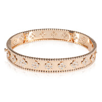 Van Cleef & Arpels Perlee Diamond Bracelet in 18k Rose Gold 1.79 CTW