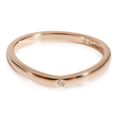 Cartier Ballerine Diamond Wedding Band in 18k Rose Gold 0.01 CTW