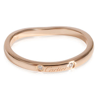 Cartier Ballerine Diamond Wedding Band in 18k Rose Gold 0.01 CTW