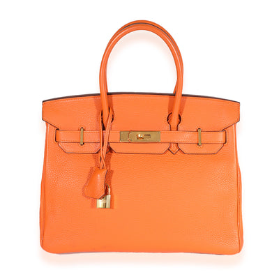 Hermès Orange Togo Birkin 30 GHW