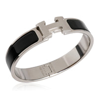 Hermès Plated Clic H Bracelet in Noir