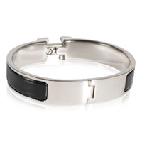 Hermès Plated Clic H Bracelet in Noir