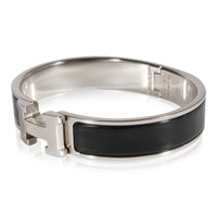 Hermès Plated Clic H Bracelet in Noir