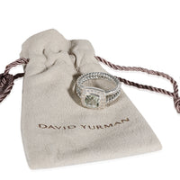 David Yurman Albion Prasiolite Diamond  Ring in Sterling Silver 0.17