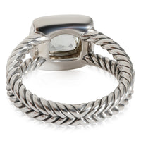 David Yurman Albion Prasiolite Diamond  Ring in Sterling Silver 0.17