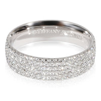 Tiffany & Co. Metro Diamond 5-Row Wedding Band in 18k White Gold 0.9 CTW