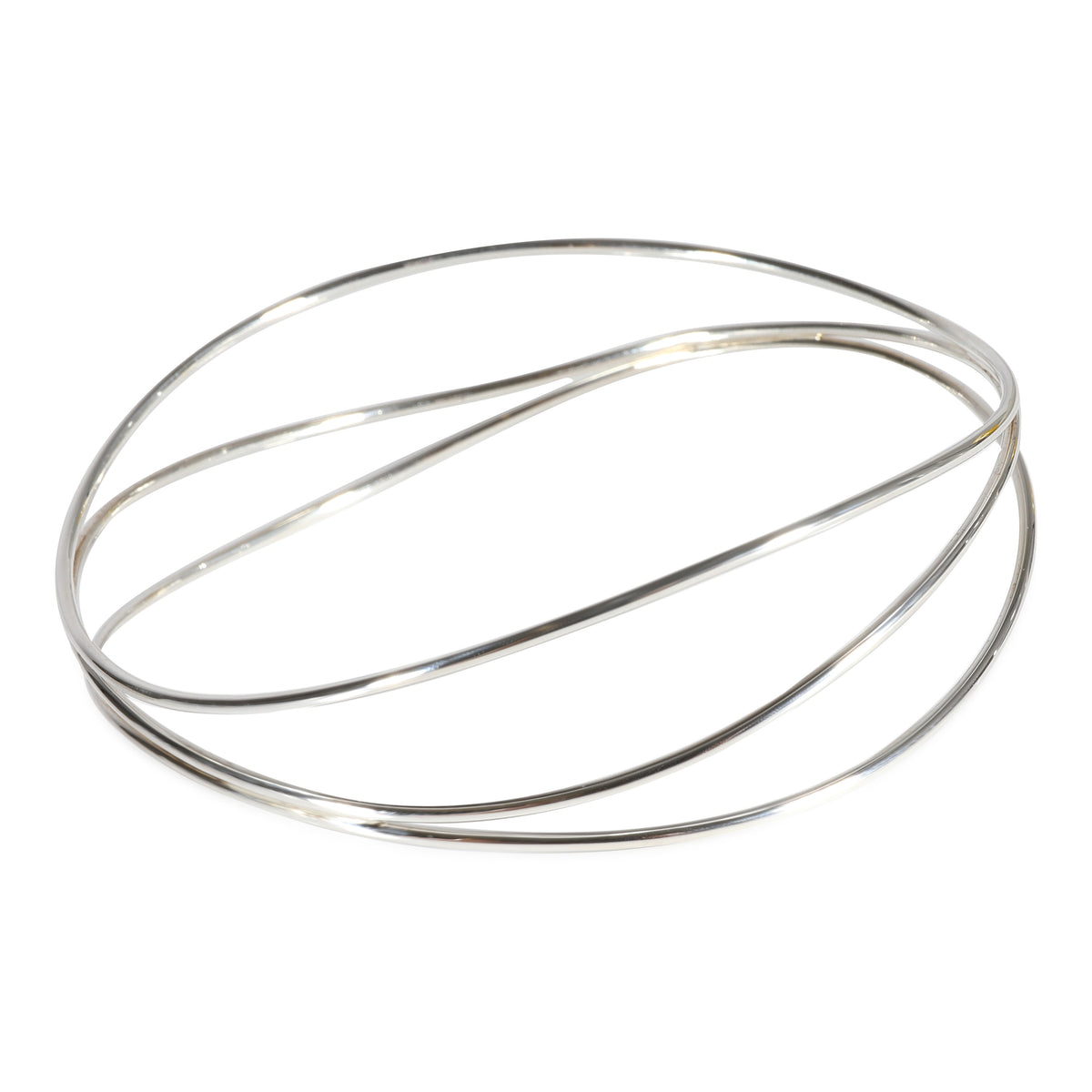 Tiffany & Co. Elsa Peretti 3 Row Wave Bracelet in 925 Sterling Silver